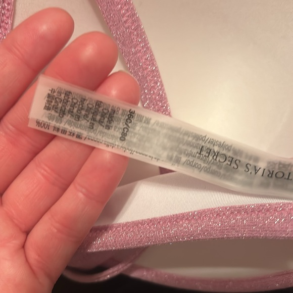 Brand New Victoria Secret Pink Shimmer Bikini Top - Picture 6 of 7